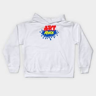 Retro British TV Series Art Attack Kids Hoodie